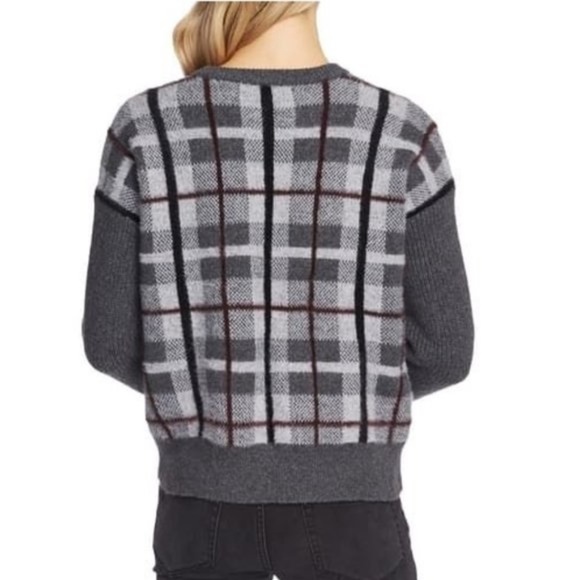 Vince Camuto Plaid Sweater - Picture 3 of 3
